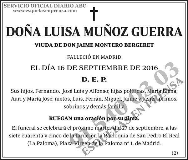 Luisa Muñoz Guerra